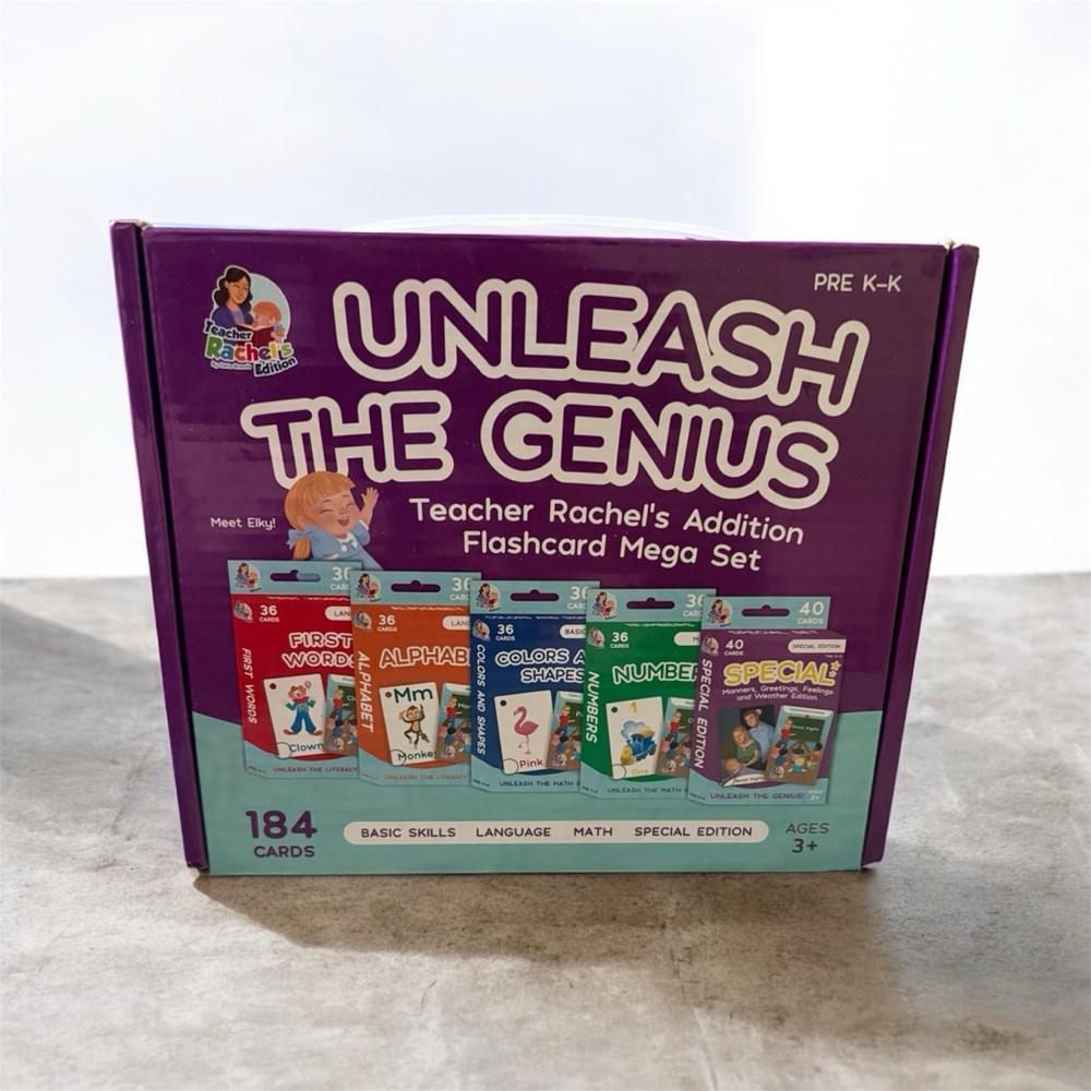"Unleash The Genius" Teacher Rachel's Addition Flashcard Mega Set